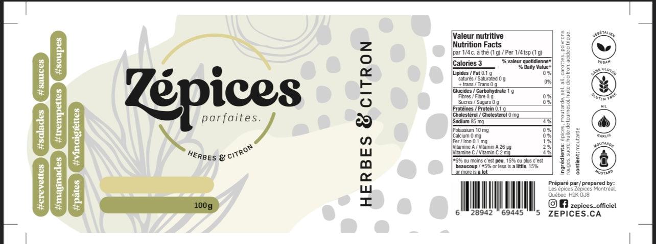 Herbes & citron - ZEPICES
